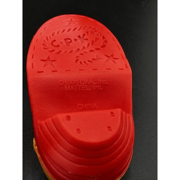 Cabbage Patch Kids Doll Vtg 1990s 1996 Red Yellow Cowboy Boots Mattel - Picture 11 of 12